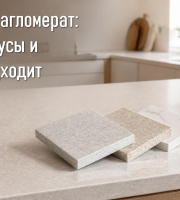 Кварцевый агломерат: плюсы, минусы и кому он подходит